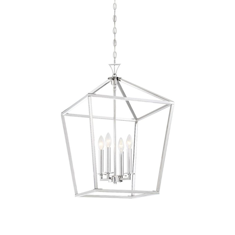 Savoy House Townsend 421 4-Light 26" Pendant, Polished Nickel