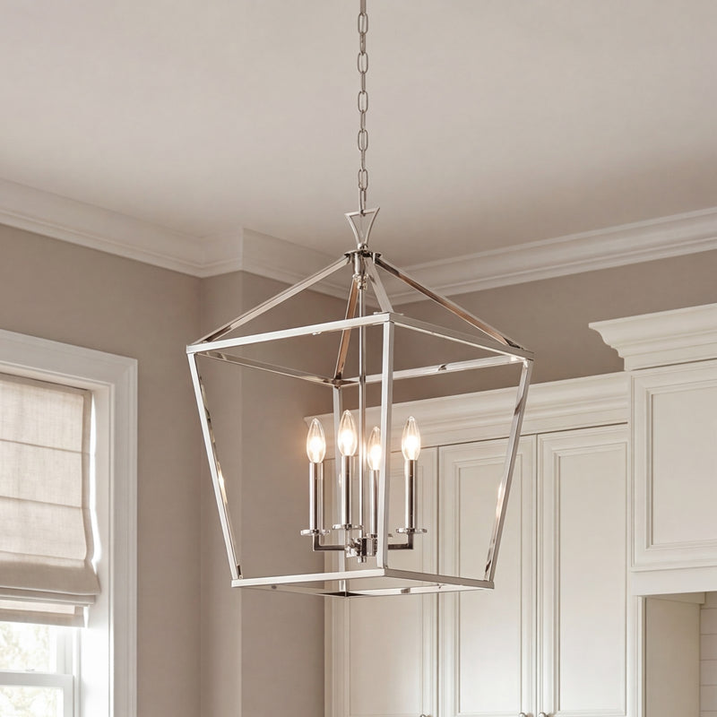 Savoy House Townsend 421 4-Light 26" Pendant, Polished Nickel