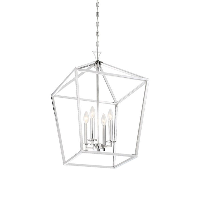 Savoy House Townsend 421 4-Light 26" Pendant, Polished Nickel