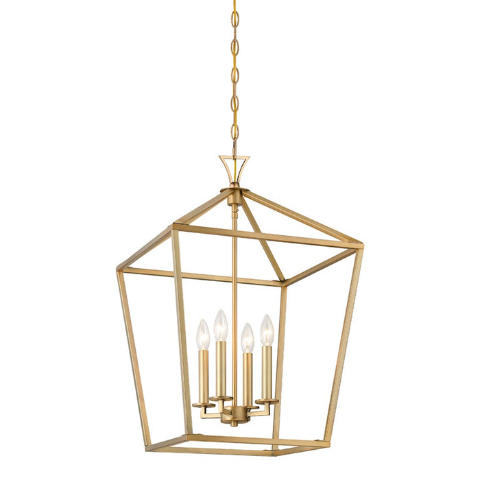 Savoy House Townsend 4-Light Pendant, Warm Brass