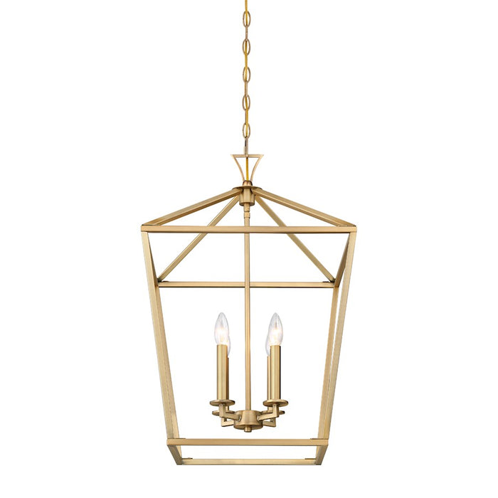 Savoy House Townsend 4-Light Pendant, Warm Brass