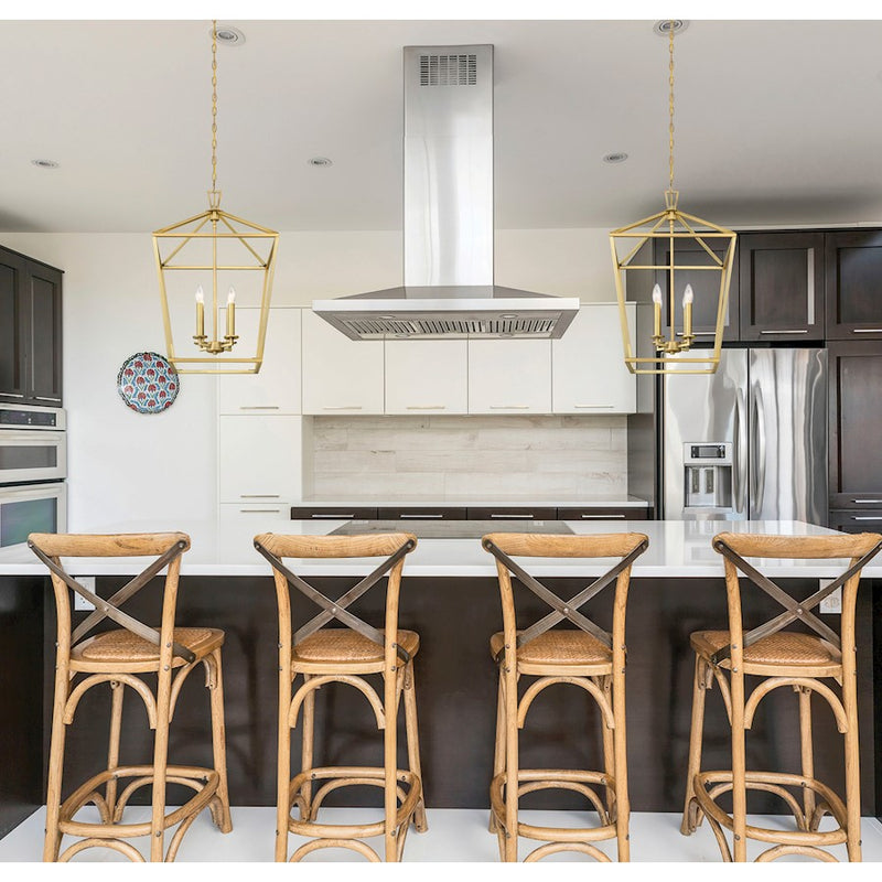 Savoy House Townsend 4-Light Pendant, Warm Brass