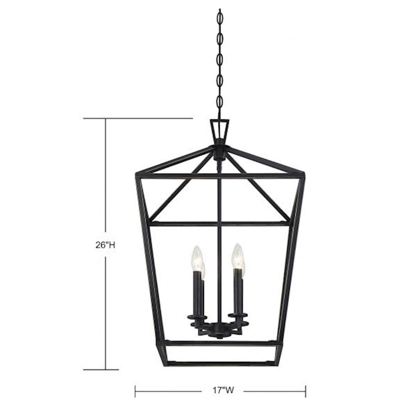 Savoy House Townsend 421 4-Light 26" Pendant, Classic Bronze