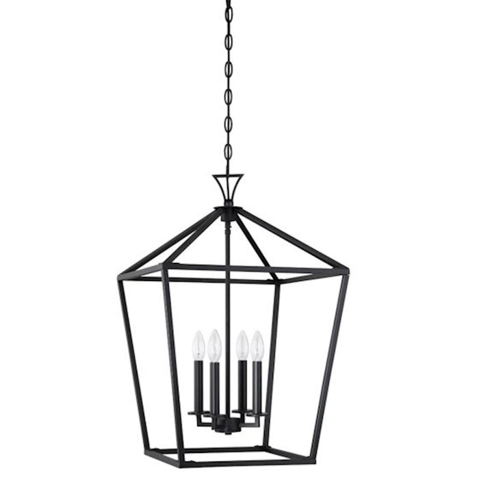 Savoy House Townsend 4-Light Pendant, Matte Black