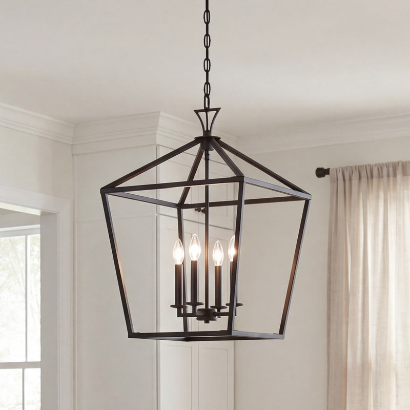 Savoy House Townsend 4-Light Pendant, Matte Black