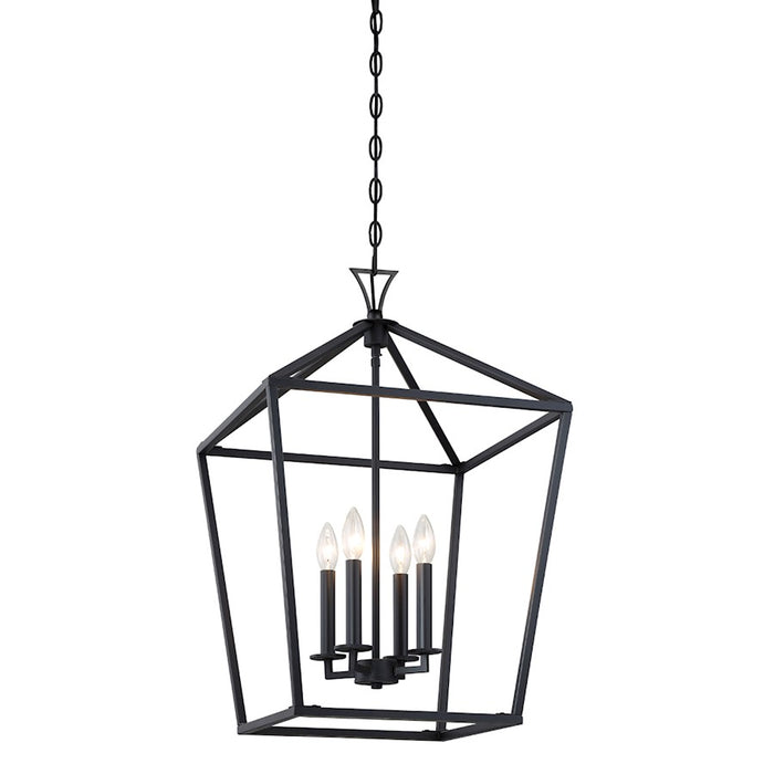 Savoy House Townsend 4-Light Pendant, Matte Black