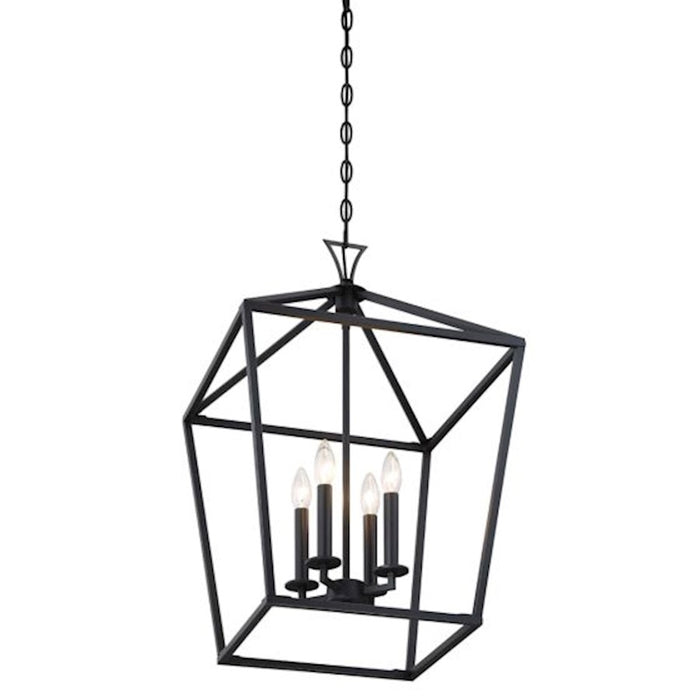 Savoy House Townsend 4-Light Pendant, Matte Black