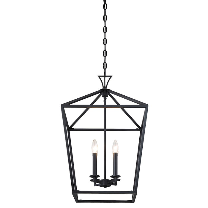 Savoy House Townsend 4-Light Pendant, Matte Black