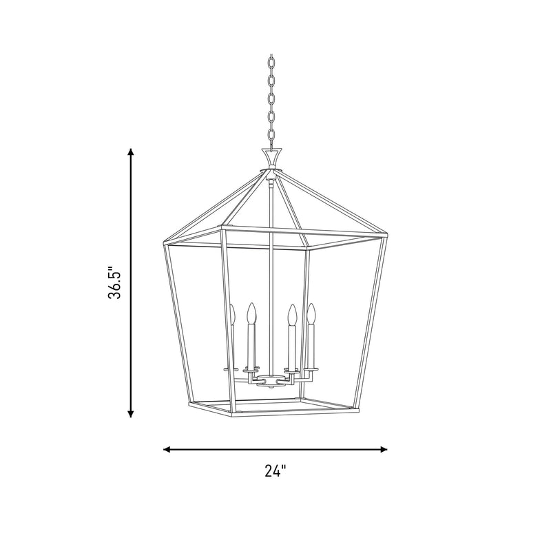 Savoy House Townsend 422 6-Light 37" Pendant, Classic Bronze