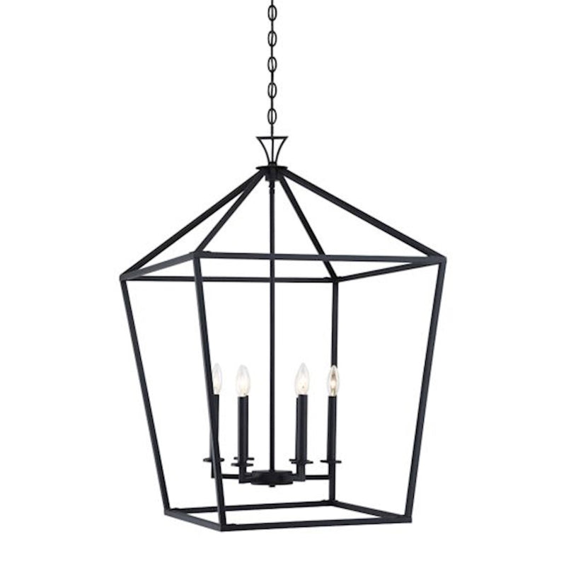 Savoy House Townsend 6-Light Pendant, Matte Black