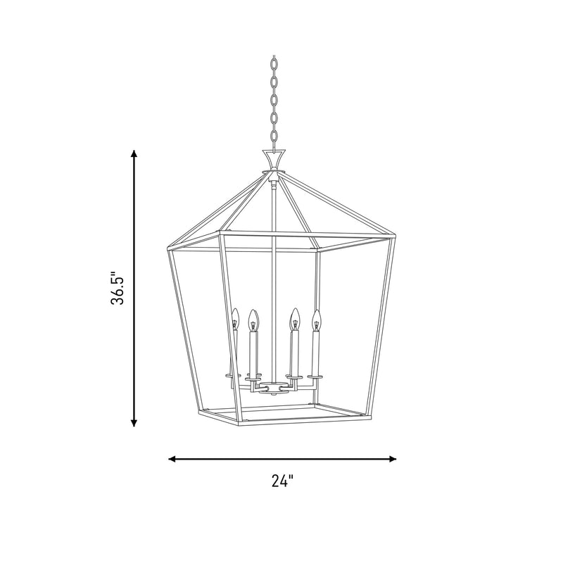 Savoy House Townsend 6-Light Pendant, Matte Black