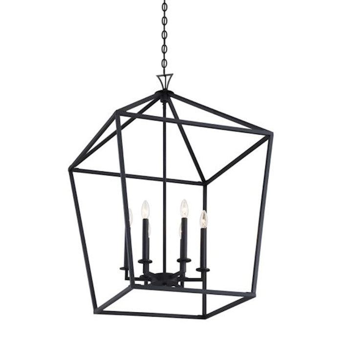 Savoy House Townsend 6-Light Pendant, Matte Black