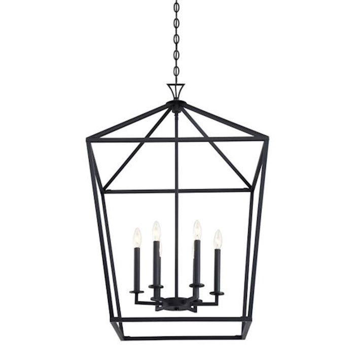 Savoy House Townsend 6-Light Pendant, Matte Black