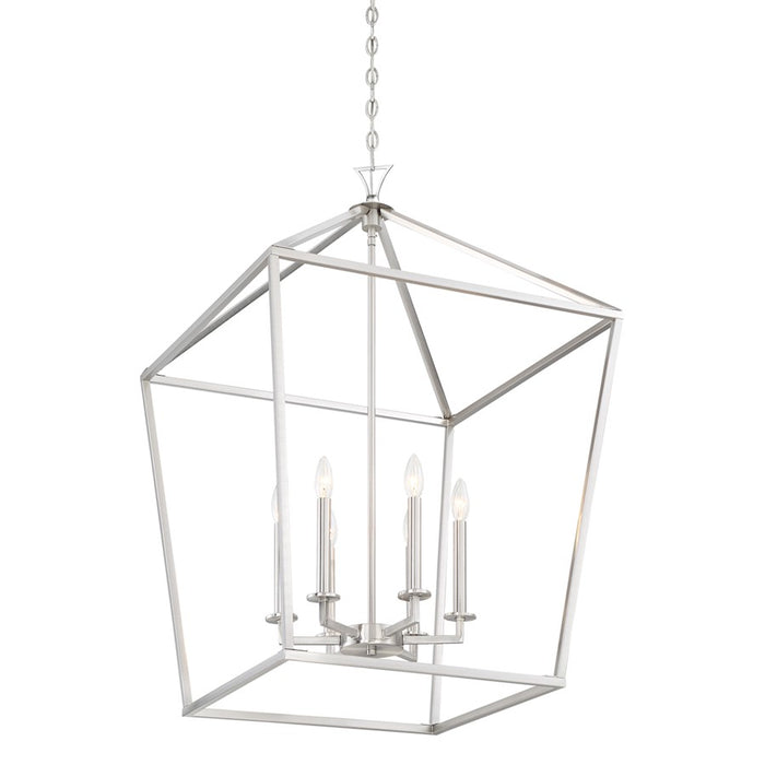 Savoy House Townsend 6-Light Pendant, Satin Nickel