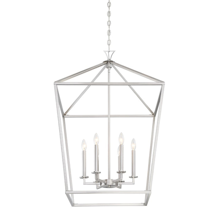 Savoy House Townsend 6-Light Pendant, Satin Nickel