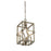 Savoy House Structure 4-Light Pendant, Aged Steel