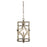 Savoy House Structure 4-Light Pendant, Aged Steel