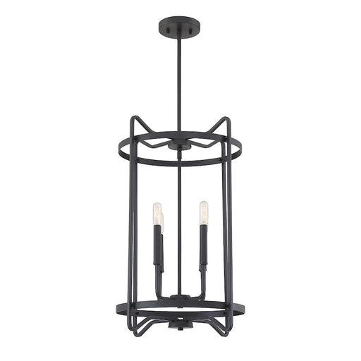 Savoy House Kent 4-Light Pendant, Matte Black - 3-4901-4-89