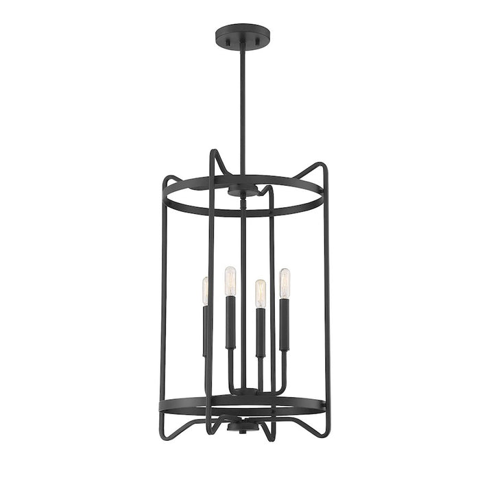 Savoy House Kent 4-Light Pendant, Matte Black