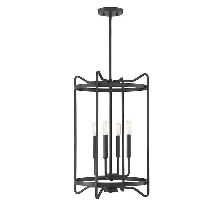 Savoy House Kent 4-Light Pendant, Matte Black