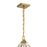 Savoy House Balfour 4 Light Pendant, Warm Brass/Clear Water