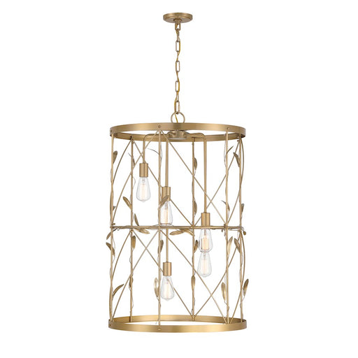 Savoy House Lexington 5-Light Pendant, Burnished Brass - 3-6599-5-171