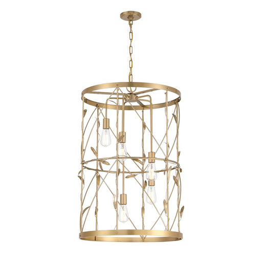 Savoy House Lexington 5-Light Pendant, Burnished Brass