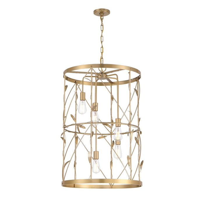 Savoy House Lexington 5-Light Pendant, Burnished Brass