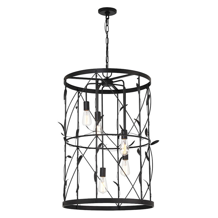 Savoy House Lexington 5-Light Pendant, Matte Black