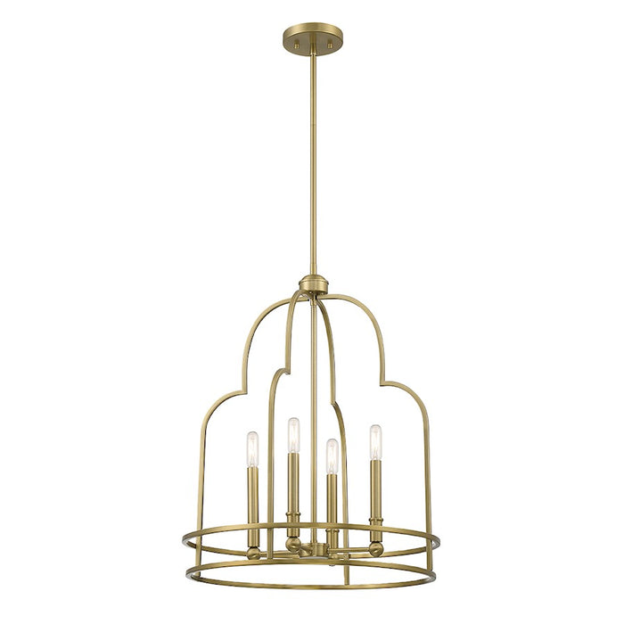 Savoy House Diplomat 4-Light Pendant, Warm Brass