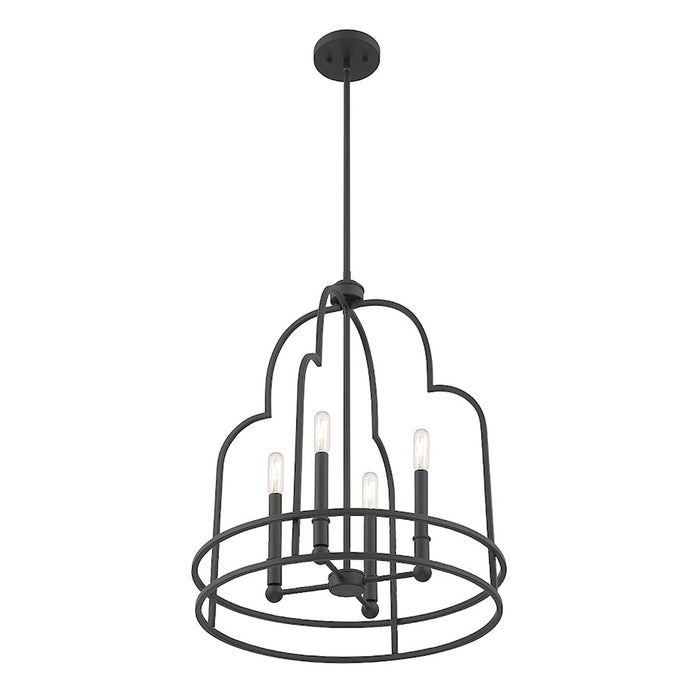 Savoy House Diplomat 4-Light Pendant, Matte Black