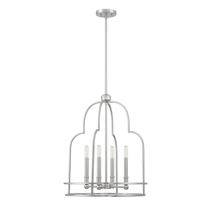 Savoy House Diplomat 4-Light Pendant, Satin Nickel