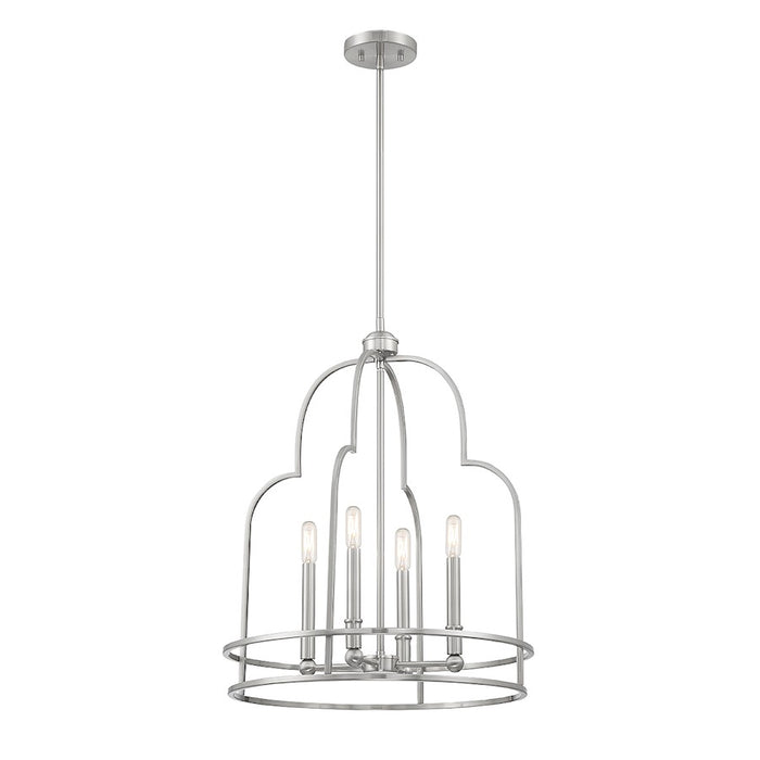 Savoy House Diplomat 4-Light Pendant, Satin Nickel