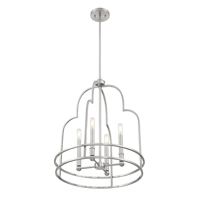 Savoy House Diplomat 4-Light Pendant, Satin Nickel