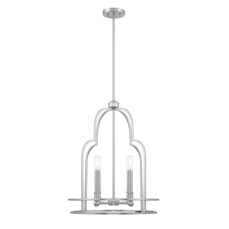 Savoy House Diplomat 4-Light Pendant, Satin Nickel
