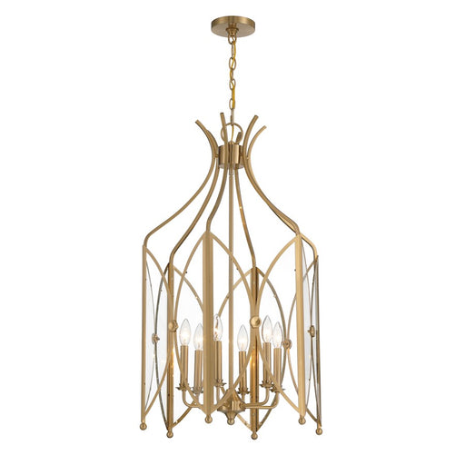 Savoy House Enclave 6-Light Pendant, Noble Brass