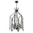Savoy House Enclave 6 Light Pendant, Black Tourmaline/Clear