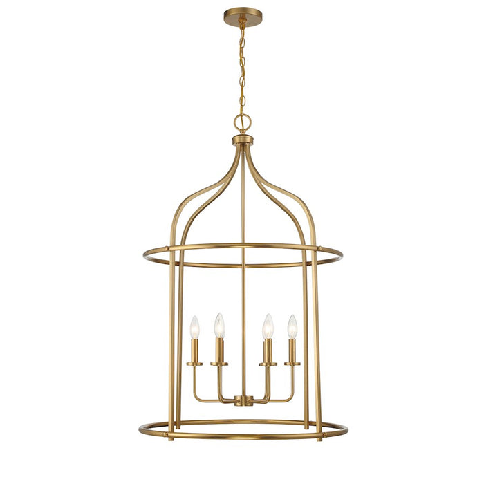 Savoy House Brookstone 6-Light Pendant, Warm Brass