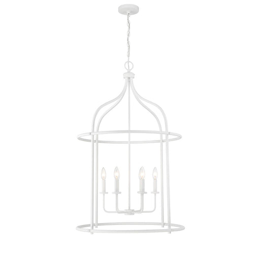 Savoy House Brookstone 6-Light Pendant, Bisque White