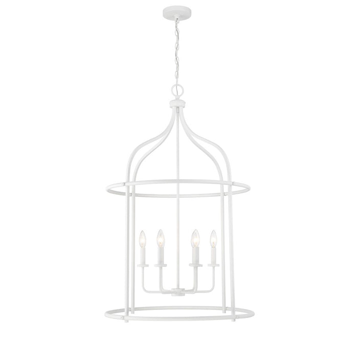 Savoy House Brookstone 6-Light Pendant, Bisque White