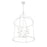 Savoy House Brookstone 6-Light Pendant, Bisque White