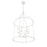 Savoy House Brookstone 6-Light Pendant, Bisque White