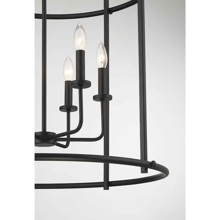 Savoy House Brookstone 6-Light Pendant, Matte Black