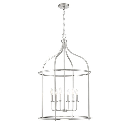 Savoy House Brookstone 6-Light Pendant, Satin Nickel