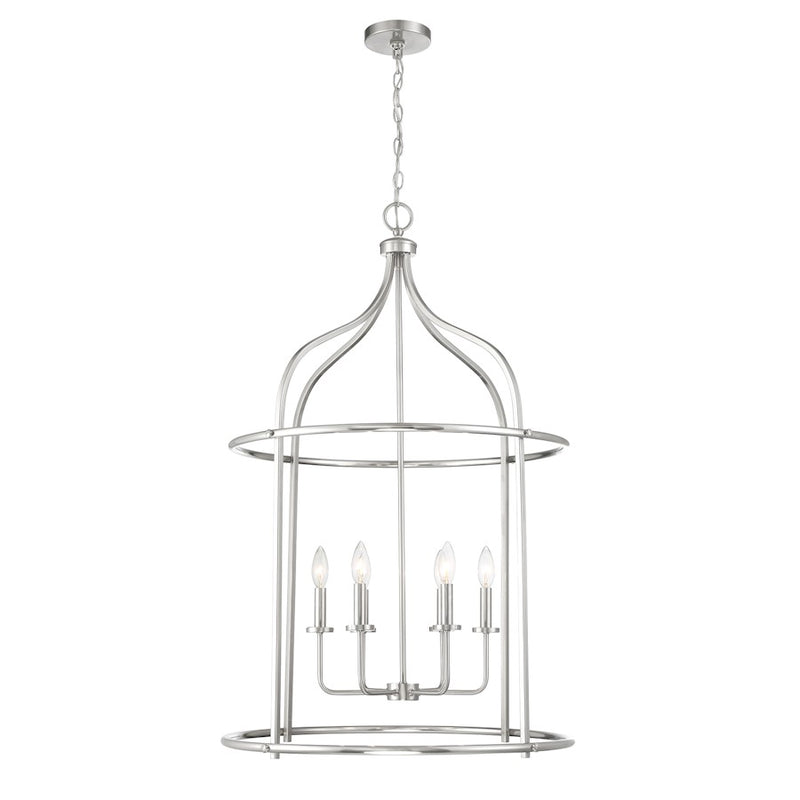 Savoy House Brookstone 6-Light Pendant, Satin Nickel