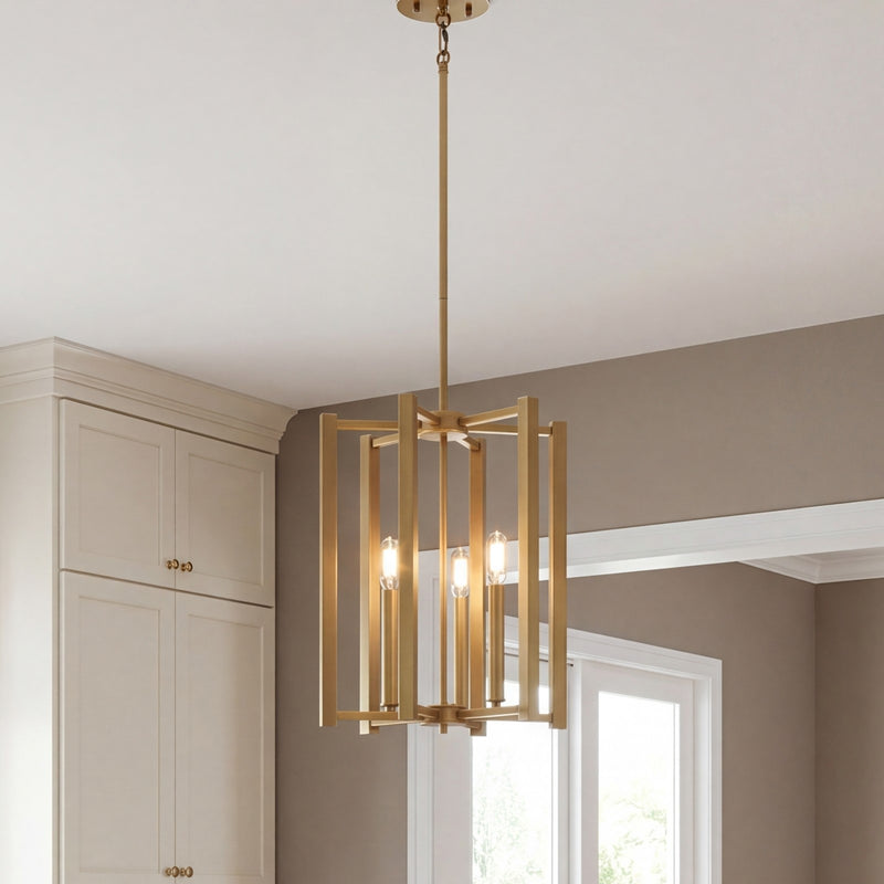 Savoy House Benson 3-Light Pendant, Warm Brass