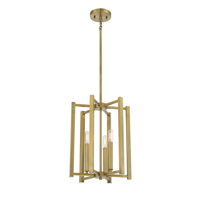 Savoy House Benson 3-Light Pendant, Warm Brass