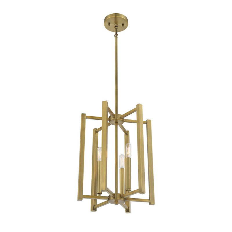 Savoy House Benson 3-Light Pendant, Warm Brass
