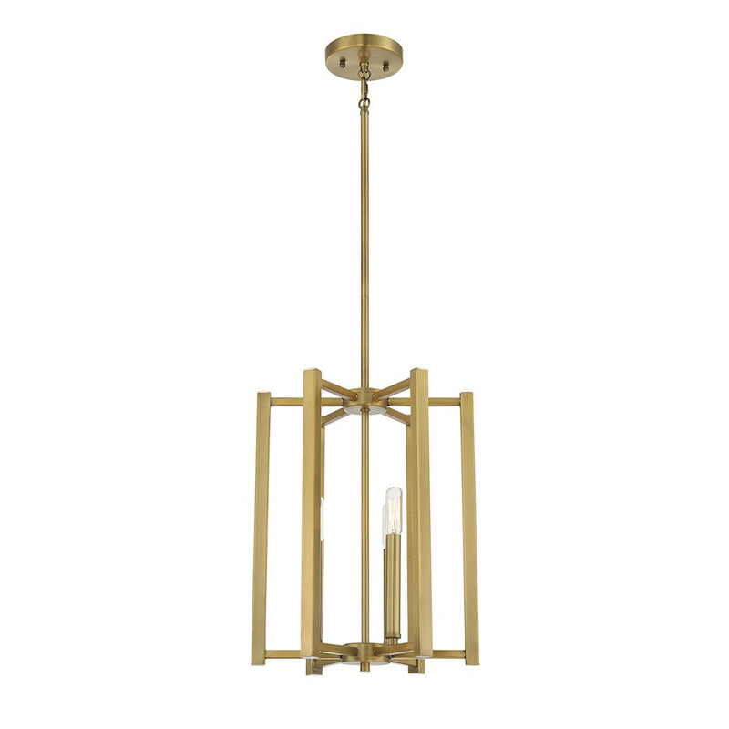 Savoy House Benson 3-Light Pendant, Warm Brass