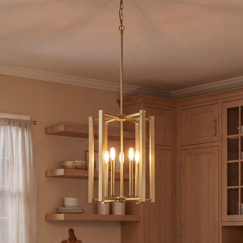 Savoy House Benson 5-Light Pendant, Warm Brass